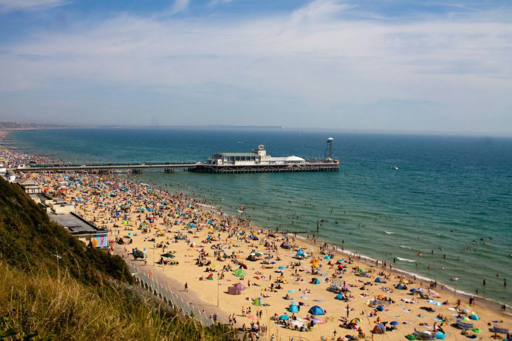 Bournemouth Beach in Summer