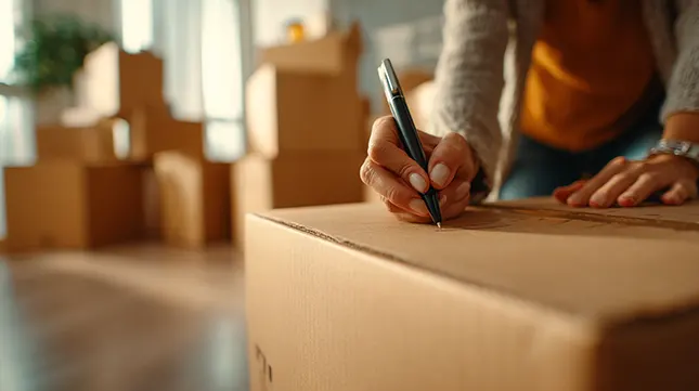 Clearly Label ALL Boxes (And Use a Colour-Coding System)